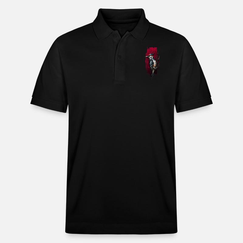 Oiseau pic vibrant - Polo PREPSTER bio Stanley/Stella Unisexe - noir