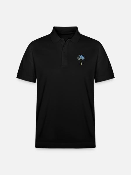 Palm Tree Holidays - Stanley/Stella Unisex Organic Polo Shirt PREPSTER - black