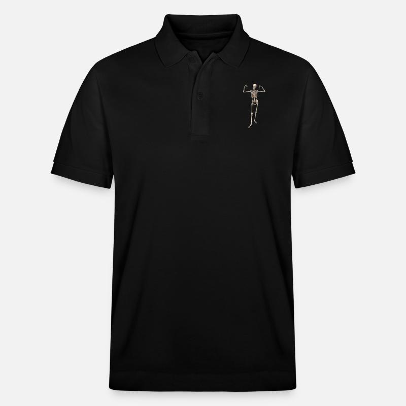 skeleton bone man - Stanley/Stella Unisex Bio-Poloshirt PREPSTER - Schwarz