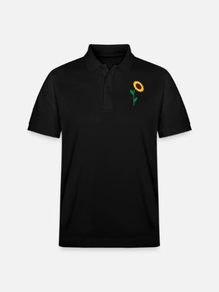Sonnenblume - Stanley/Stella Unisex Bio-Poloshirt PREPSTER - Schwarz