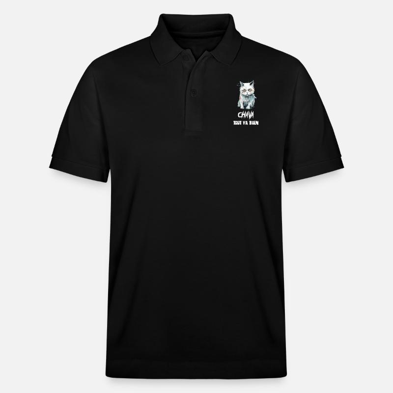 Chava - Polo PREPSTER bio Stanley/Stella Unisexe - noir