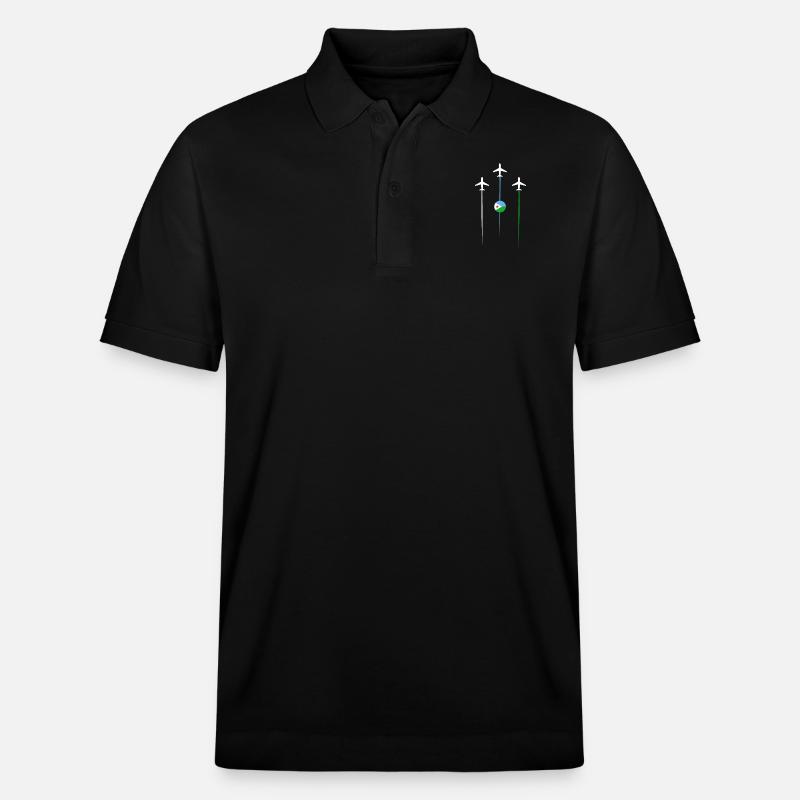 Dschibuti Fluggesellschaft - Stanley/Stella Unisex Bio-Poloshirt PREPSTER - Schwarz