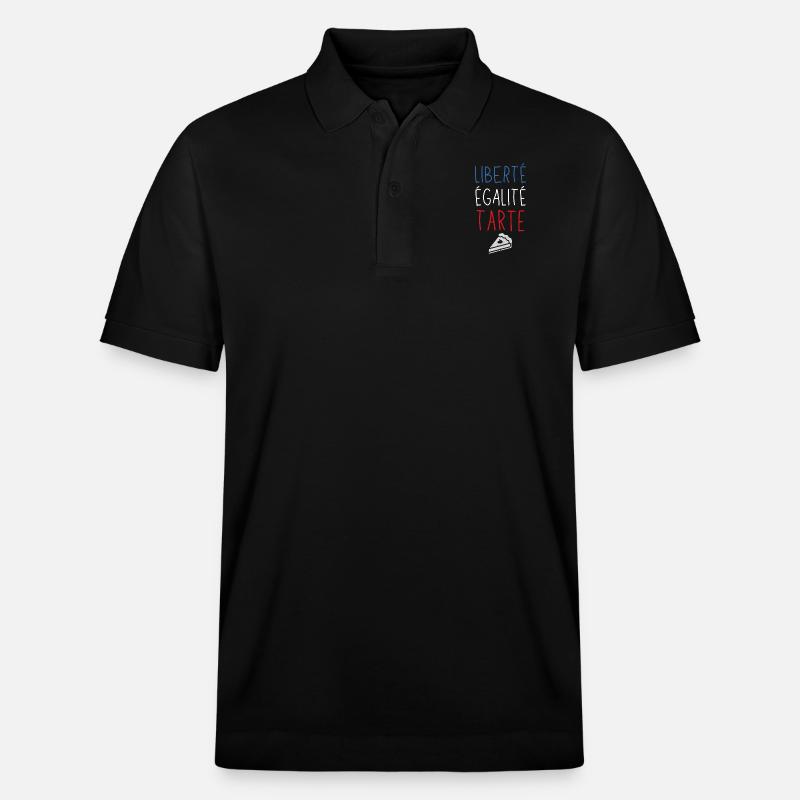 Libéré égalité tarte - Polo PREPSTER bio Stanley/Stella Unisexe - noir