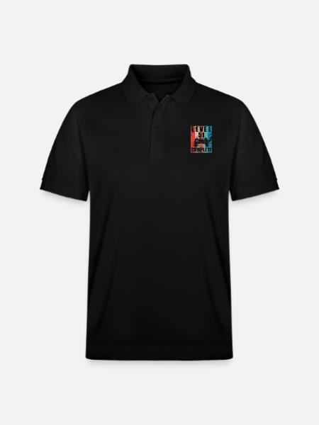 Level 51 complete - Stanley/Stella Unisex Organic Polo Shirt PREPSTER - black
