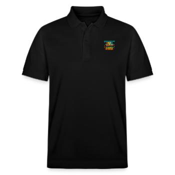 Eltern Schulkind Grundschule Erste Klasse Einschul - Stanley/Stella Unisex Bio-Poloshirt PREPSTER - Schwarz - Vorne - Roxy (174cm) & Andy (188cm)