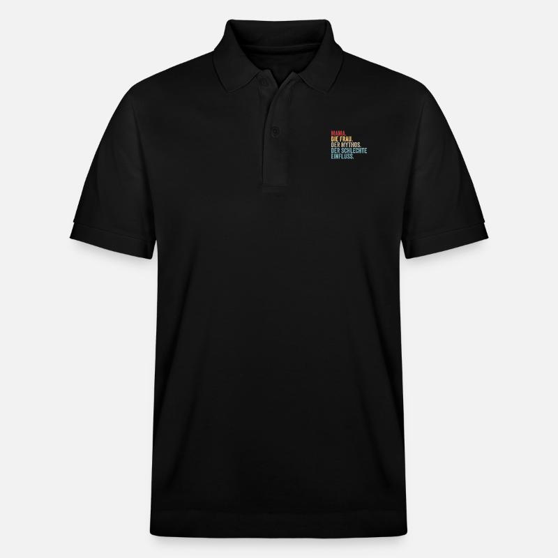 Maman Maman - Polo PREPSTER bio Stanley/Stella Unisexe - noir
