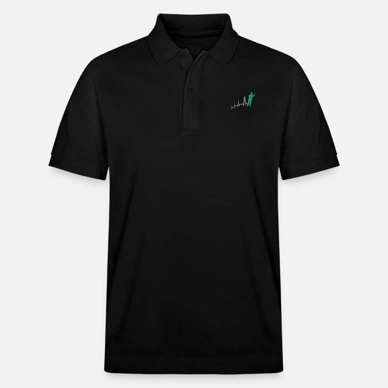Joueur de fléchettes Heartbeat Darts - Polo PREPSTER bio Stanley/Stella Unisexe - noir