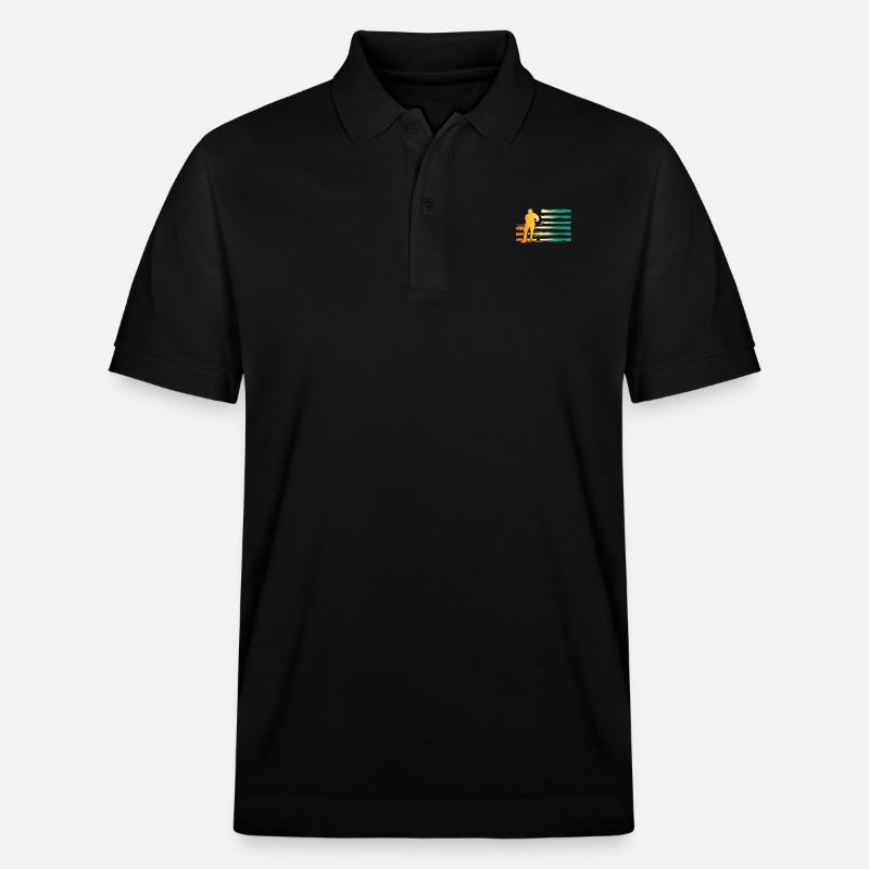 Eishockeyspieler Eishockey - Stanley/Stella Unisex Bio-Poloshirt PREPSTER - Schwarz