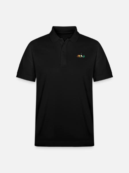 Eishockeyspieler Evolution Eishockey - Stanley/Stella Unisex Bio-Poloshirt PREPSTER - Schwarz