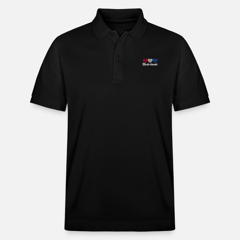 Pays-Bas Pays-Bas - Polo PREPSTER bio Stanley/Stella Unisexe - noir