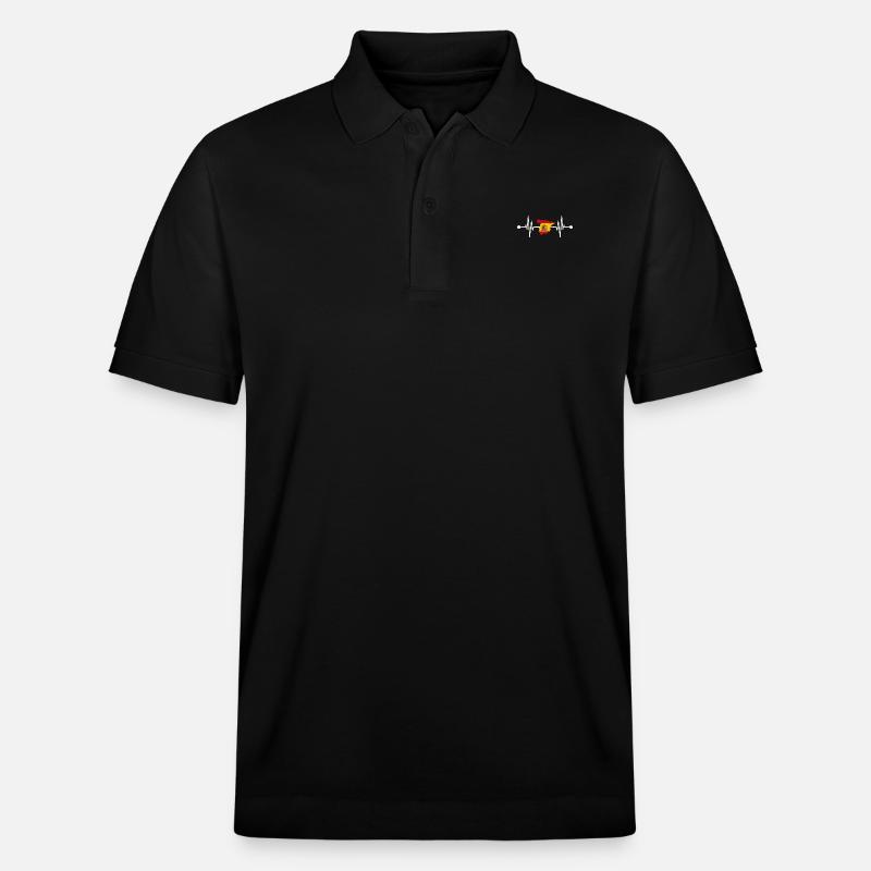 Spanier Herzschlag Spanien - Stanley/Stella Unisex Bio-Poloshirt PREPSTER - Schwarz