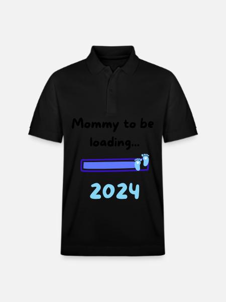 Mommy loading 2024 Boy - Stanley/Stella Unisex Organic Polo Shirt PREPSTER - black