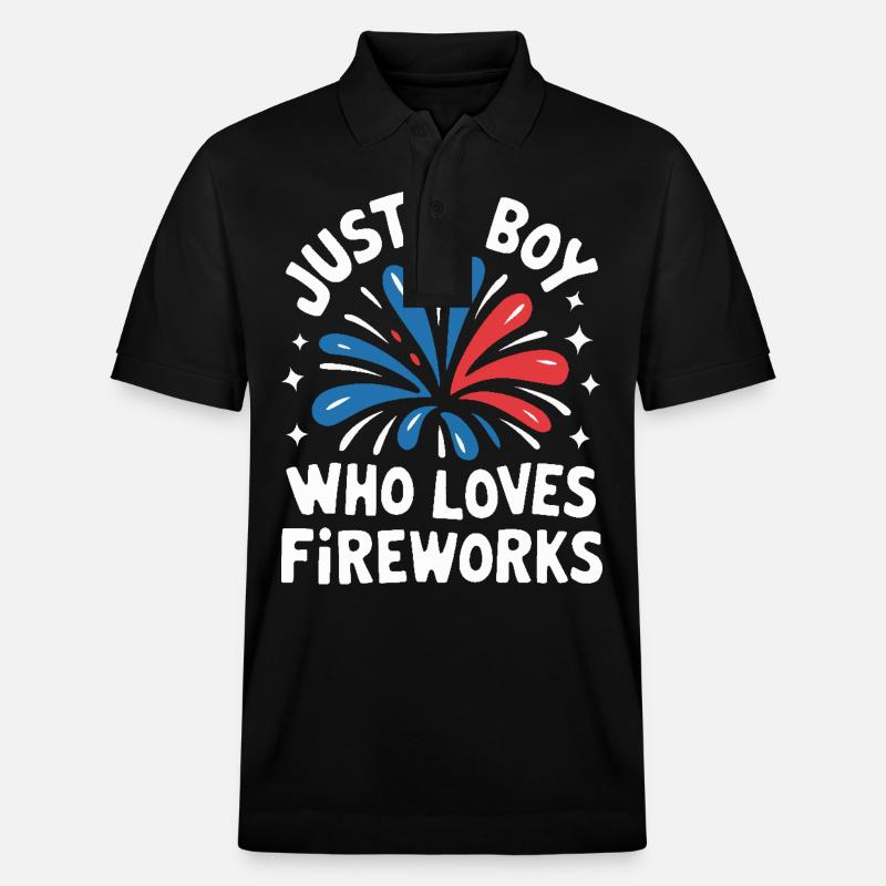 Pyrotechnie Feux d’artifice Pyrotechnie - Polo PREPSTER bio Stanley/Stella Unisexe - noir