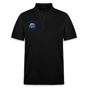 Besser zweimal Nachdenken - Stanley/Stella Unisex Bio-Poloshirt PREPSTER - Schwarz - Vorne - Roxy (174cm) & Andy (188cm)