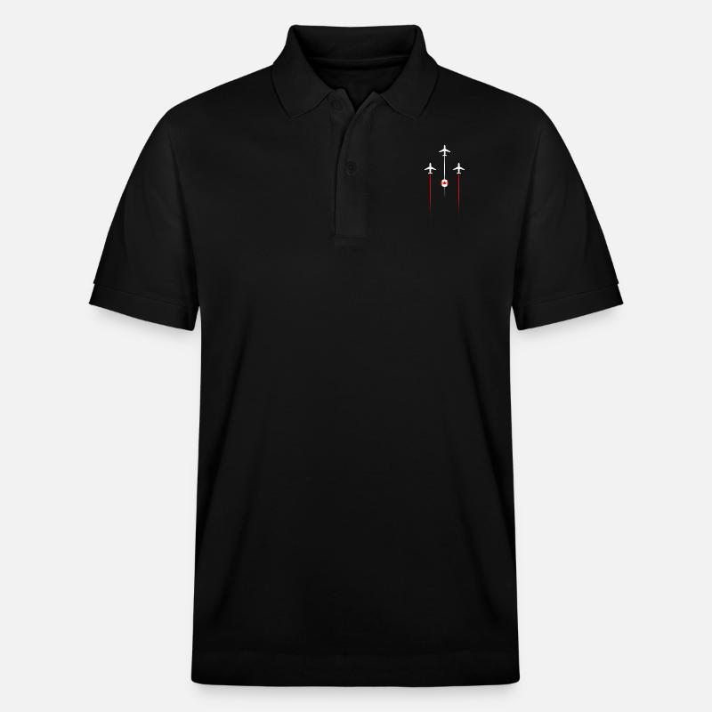 Kanada Fluggesellschaften - Stanley/Stella Unisex Bio-Poloshirt PREPSTER - Schwarz