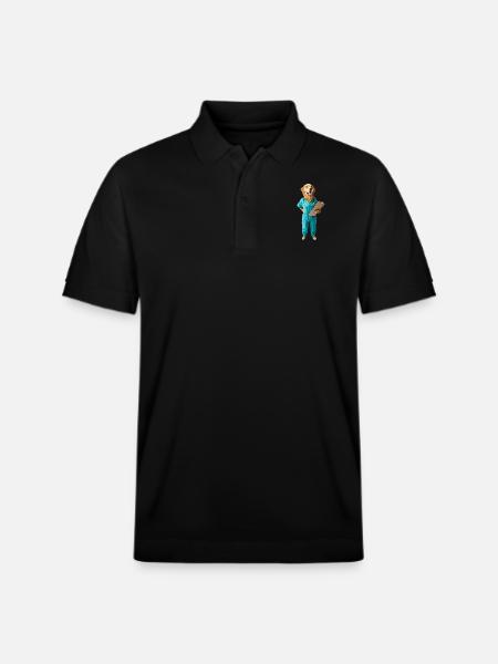 Hund - Stanley/Stella Unisex Bio-Poloshirt PREPSTER - Schwarz