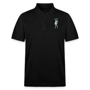 Moon Pinup - Stanley/Stella Unisex Organic Polo Shirt PREPSTER - black - Front - Roxy (174cm) & Andy (188cm)