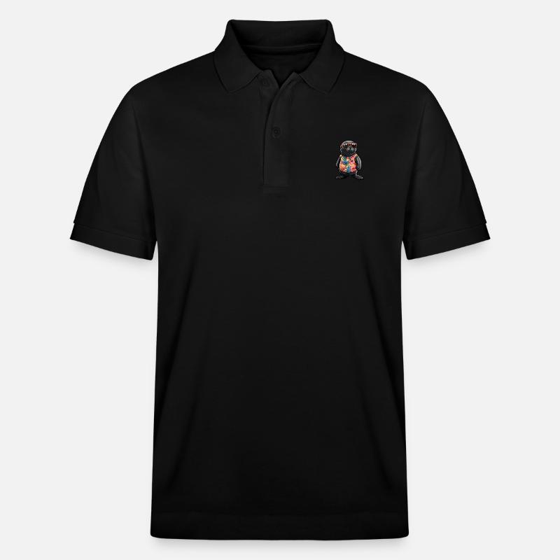 Robbe Tier Cool Sommer - Stanley/Stella Unisex Bio-Poloshirt PREPSTER - Schwarz