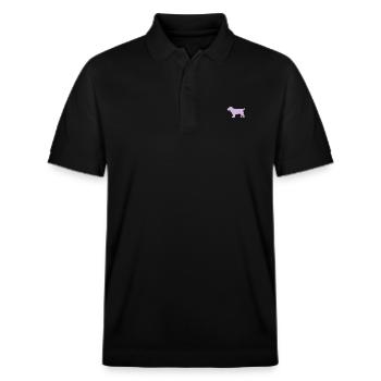 Cocker Spaniel Hund – light berry - Stanley/Stella Unisex Bio-Poloshirt PREPSTER - Schwarz - Vorne - Roxy (174cm) & Andy (188cm)