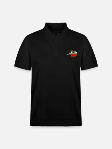 Free palestine فلسطين - Stanley/Stella Unisex Bio-Poloshirt PREPSTER - Schwarz