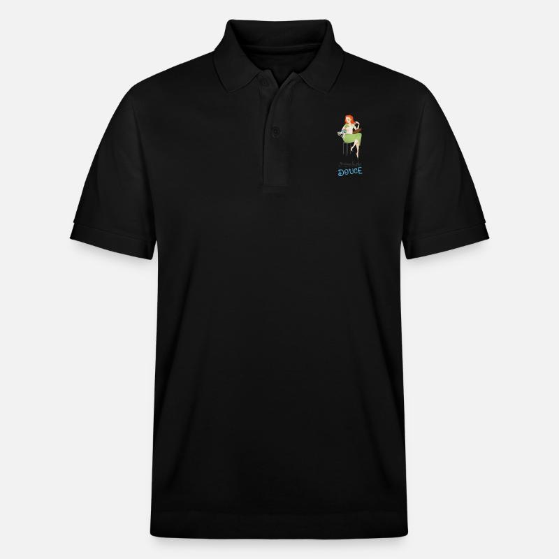 Maman la plus douce - Polo PREPSTER bio Stanley/Stella Unisexe - noir