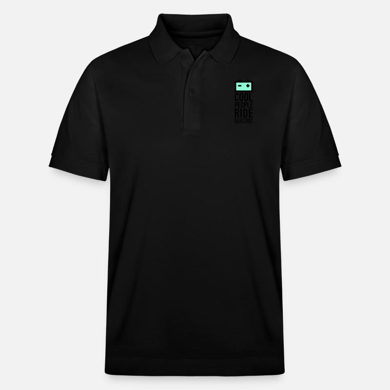 batery_2f - Stanley/Stella Unisex Bio-Poloshirt PREPSTER - Schwarz
