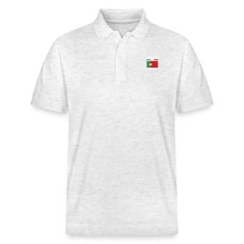 Portugal portugais - Polo PREPSTER bio Stanley/Stella Unisexe - blanc chiné - Devant - Roxy (174cm) & Andy (188cm)