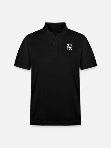 Pilot Helicopter Helicopter - Stanley/Stella Unisex Organic Polo Shirt PREPSTER - black
