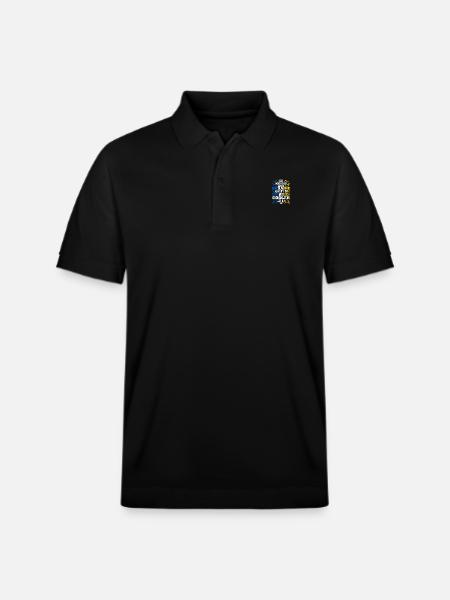 Ukrainians Ukraine - Stanley/Stella Unisex Organic Polo Shirt PREPSTER - black