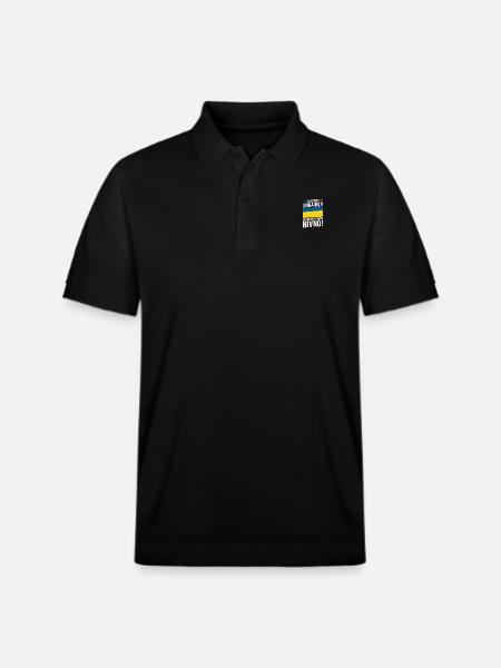Ukrainians Ukraine - Stanley/Stella Unisex Organic Polo Shirt PREPSTER - black