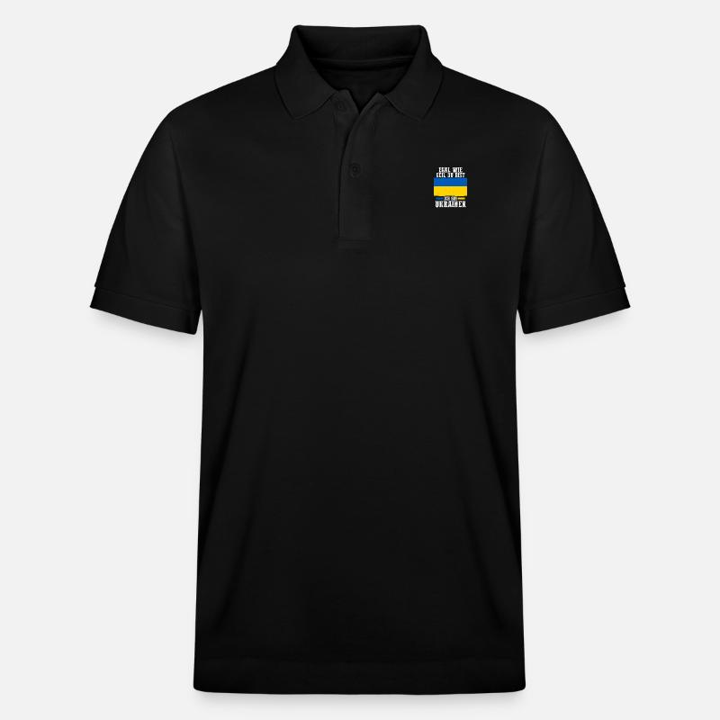 Ukrainer Ukraine - Stanley/Stella Unisex Bio-Poloshirt PREPSTER - Schwarz