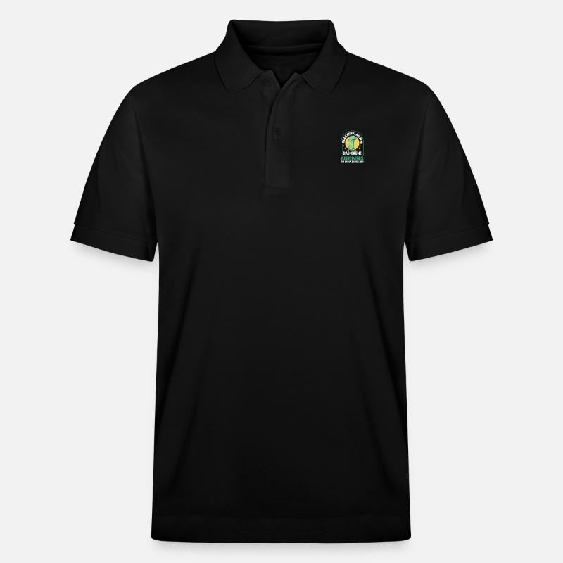 Jardinier Concombre Jardin fermier - Polo PREPSTER bio Stanley/Stella Unisexe - noir