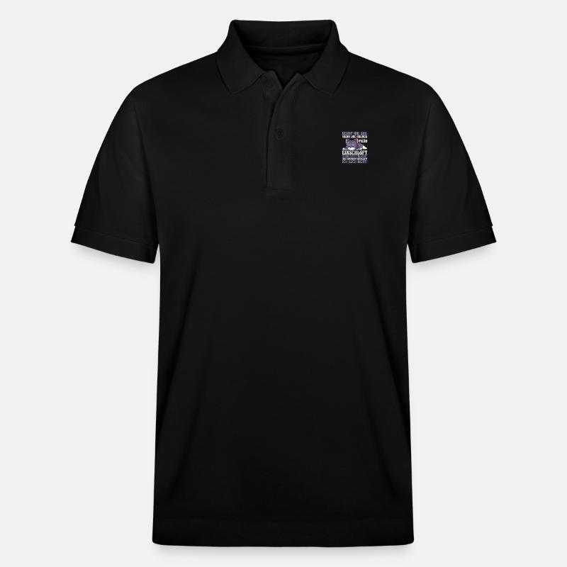 Faulenzer Langschläfer Motivation Katze - Stanley/Stella Unisex Bio-Poloshirt PREPSTER - Schwarz