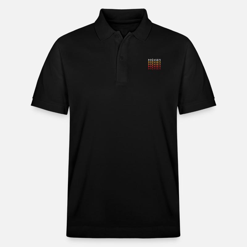 Florian - Polo PREPSTER bio Stanley/Stella Unisexe - noir