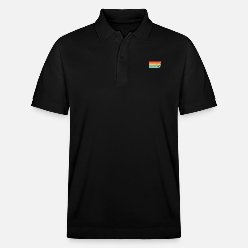 Reiten Pferd - Stanley/Stella Unisex Bio-Poloshirt PREPSTER - Schwarz