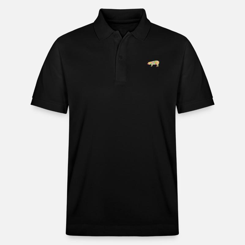 Cochon - Polo PREPSTER bio Stanley/Stella Unisexe - noir