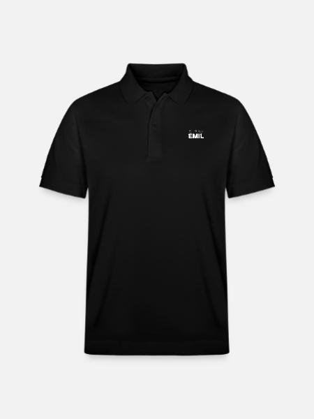 Sign Language Emil - Stanley/Stella Unisex Organic Polo Shirt PREPSTER - black