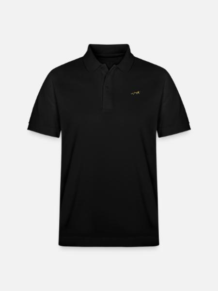 Fencing Heartbeat Fencing - Stanley/Stella Unisex Organic Polo Shirt PREPSTER - black