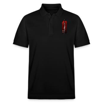 Shoguns Klinge: Die Eleganz des Katanas - Stanley/Stella Unisex Bio-Poloshirt PREPSTER - Schwarz - Vorne - Roxy (174cm) & Andy (188cm)