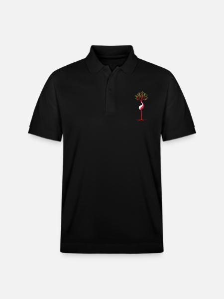 Gebärmutter Baum - Stanley/Stella Unisex Bio-Poloshirt PREPSTER - Schwarz