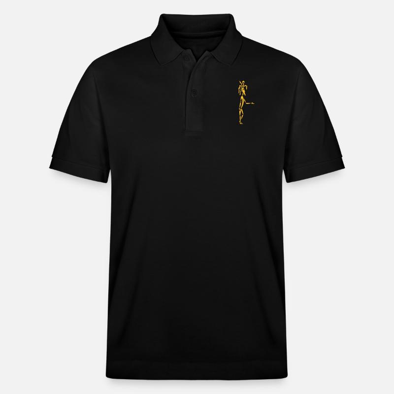 Mann mit Dreadlocks - Stanley/Stella Unisex Bio-Poloshirt PREPSTER - Schwarz