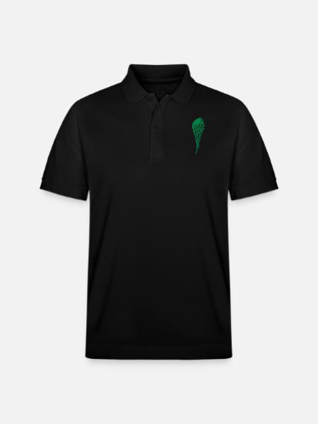 fluegel_links - Stanley/Stella Unisex Bio-Poloshirt PREPSTER - Schwarz