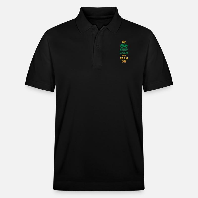 Keep Calm Farm - Stanley/Stella Unisex Bio-Poloshirt PREPSTER - Schwarz