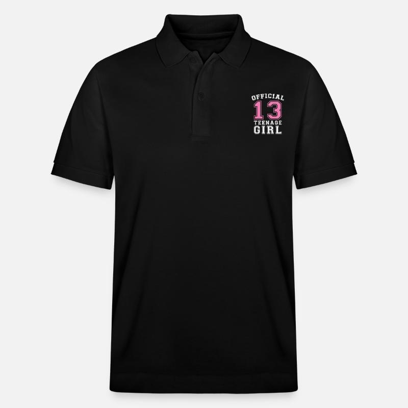 Né 13 adolescents adolescents - Polo PREPSTER bio Stanley/Stella Unisexe - noir