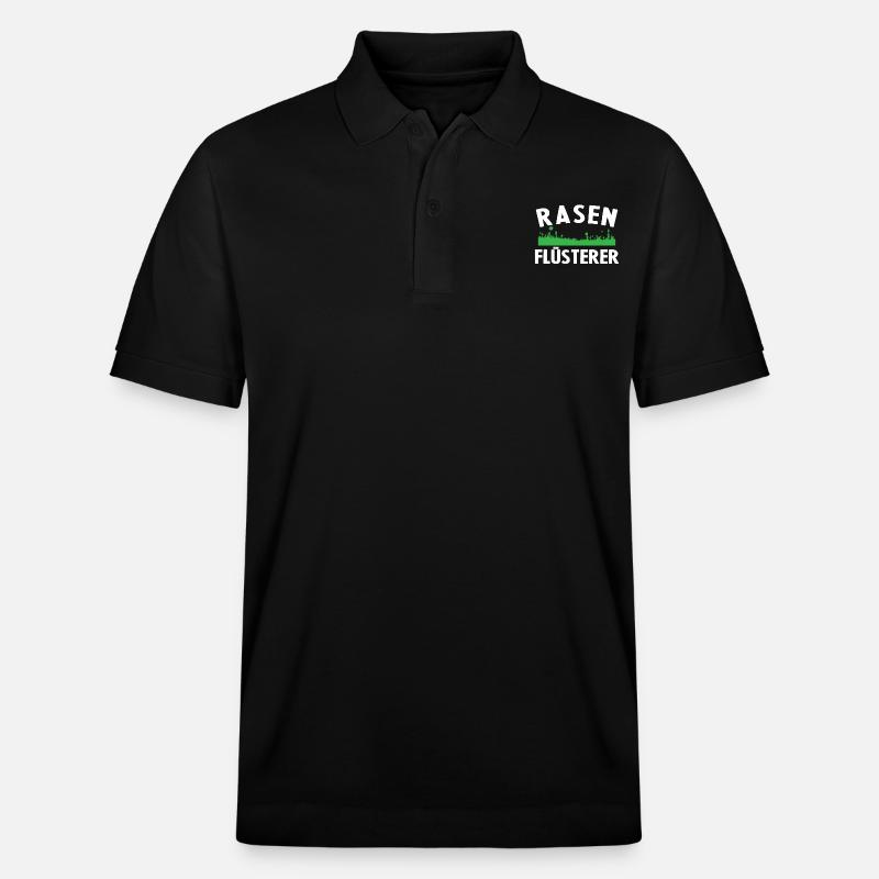 Rasenflüsterer Lustige Gärtner Geschenkidee Garten - Stanley/Stella Unisex Bio-Poloshirt PREPSTER - Schwarz