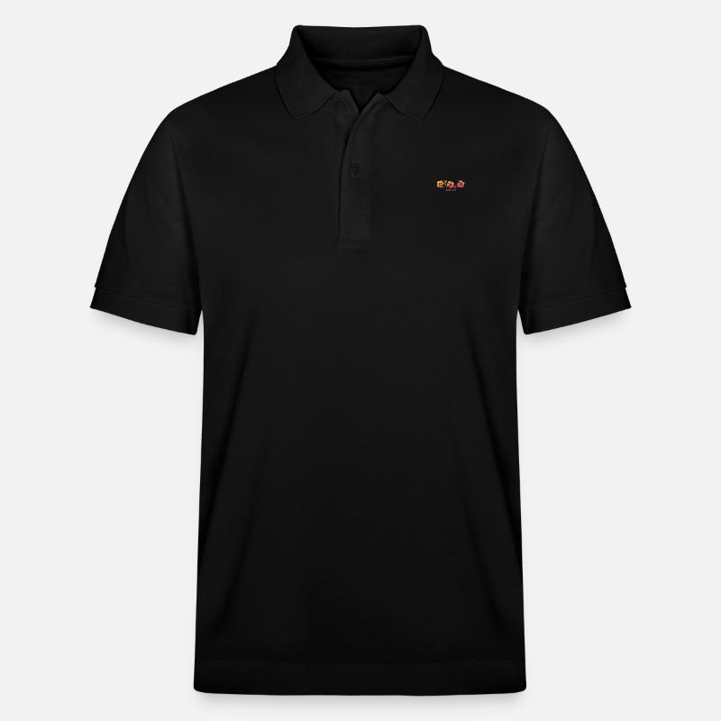 Saint-Kitts Hibiscus Vacances souvenirs - Polo PREPSTER bio Stanley/Stella Unisexe - noir