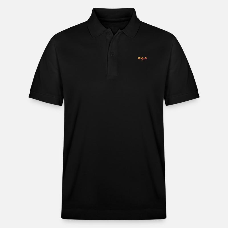 Belize Hibiscus Souvenir Vacances - Polo PREPSTER bio Stanley/Stella Unisexe - noir
