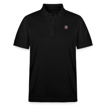 Japanese Samurai Warrior - Stanley/Stella Unisex Organic Polo Shirt PREPSTER - black - Front - Roxy (174cm) & Andy (188cm)