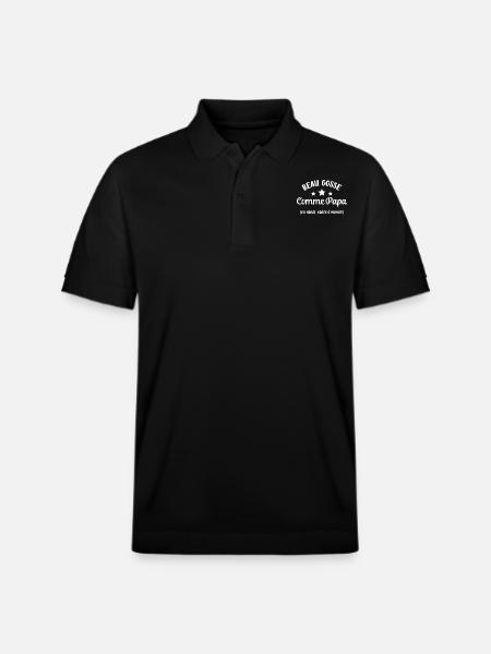 Beau gosse comme papa - Polo PREPSTER bio Stanley/Stella Unisexe - noir