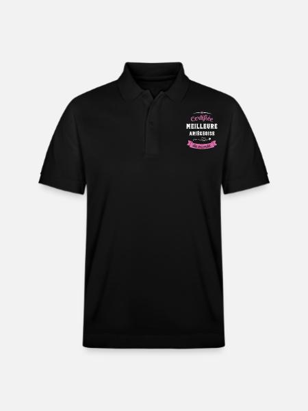 Certifiée ariégeoise du monde - Polo PREPSTER bio Stanley/Stella Unisexe - noir